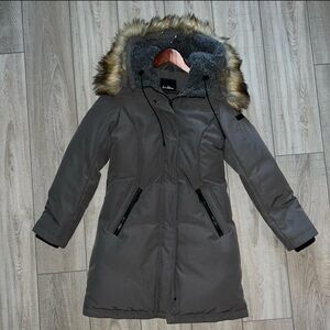 Sam Edelman Insulated Long Grey Jacket- Womens S